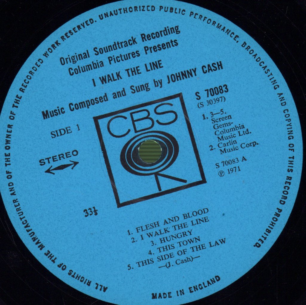 Johnny Cash - I Walk The Line (Original Soundtrack Recording) - Lp