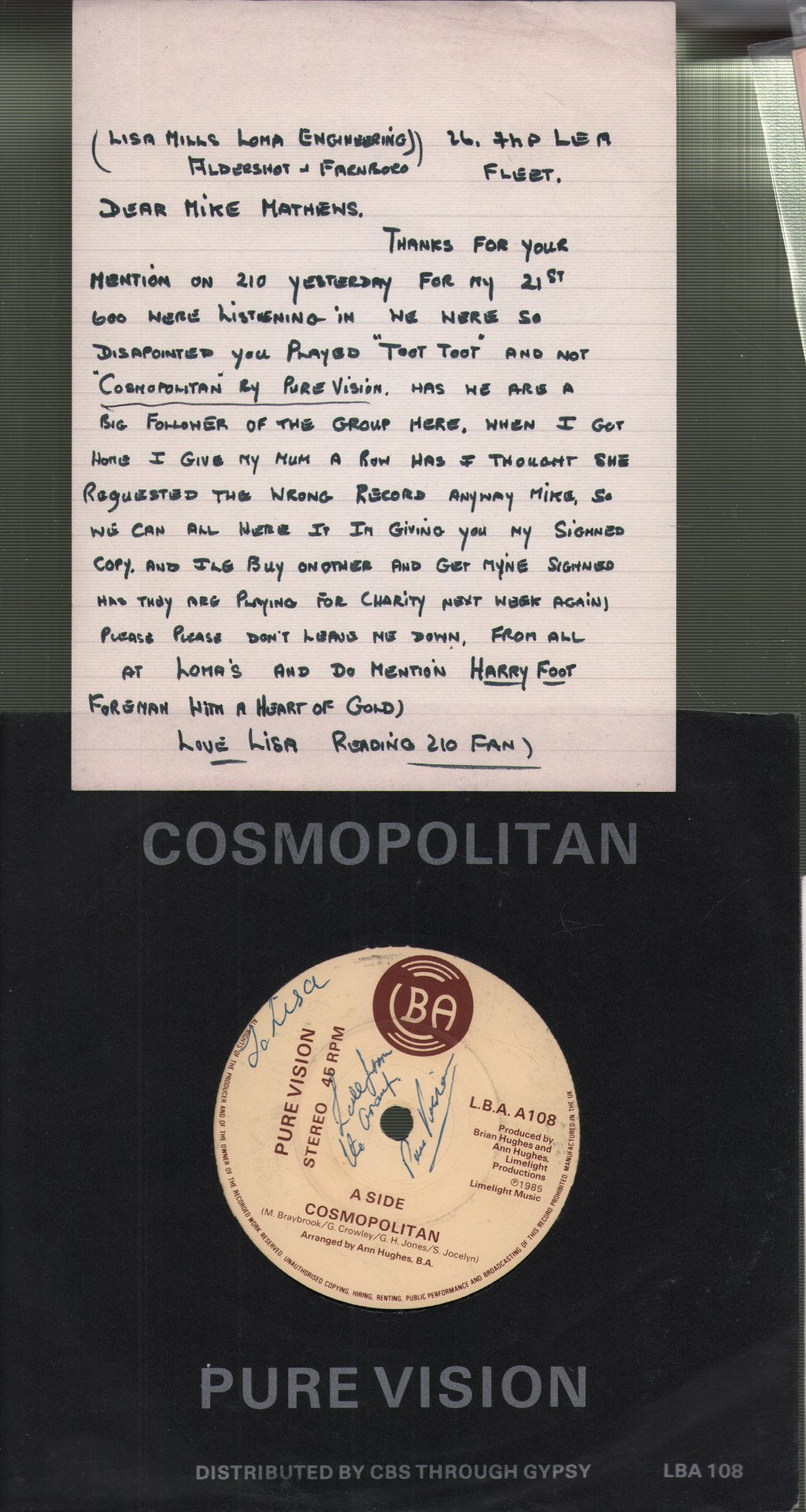 Pure Vision - Cosmopolitan - 7 Inch