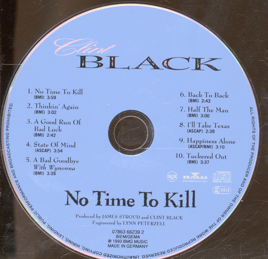 Clint Black - No Time To Kill - Cd