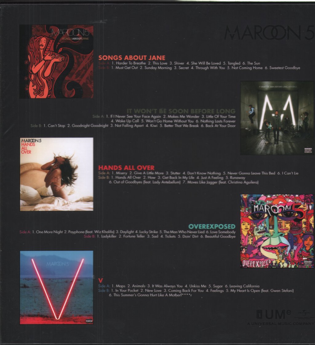 Maroon 5 - Studio Albums - Lp Set