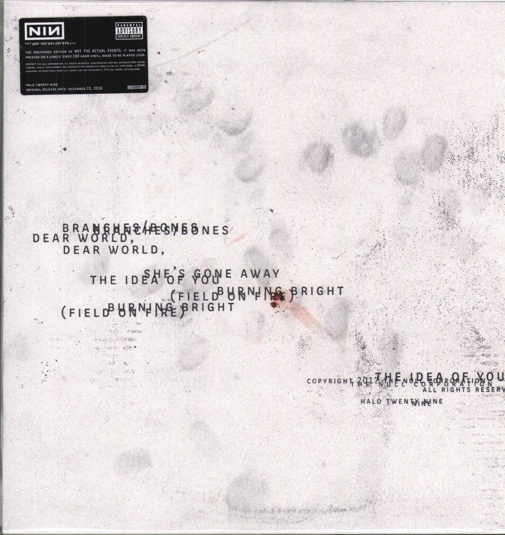 Nine Inch Nails - Not The Actual Events - 12 Inch