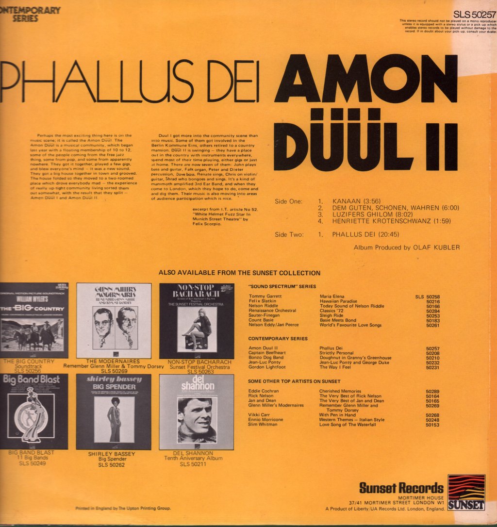 Amon Duul 2 - Phallus Dei - Lp