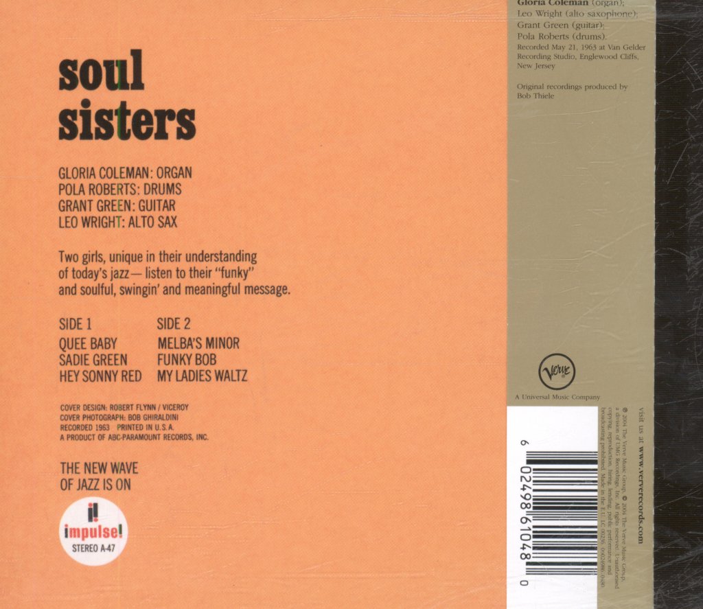 Gloria Coleman Quartet, Pola Roberts - Soul Sisters - Cd