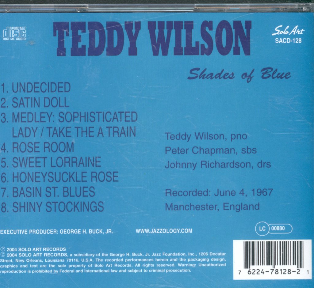 Teddy Wilson - Shades Of Blue - Cd