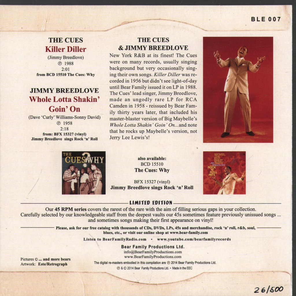 Cues - Killer Diller - 7 Inch