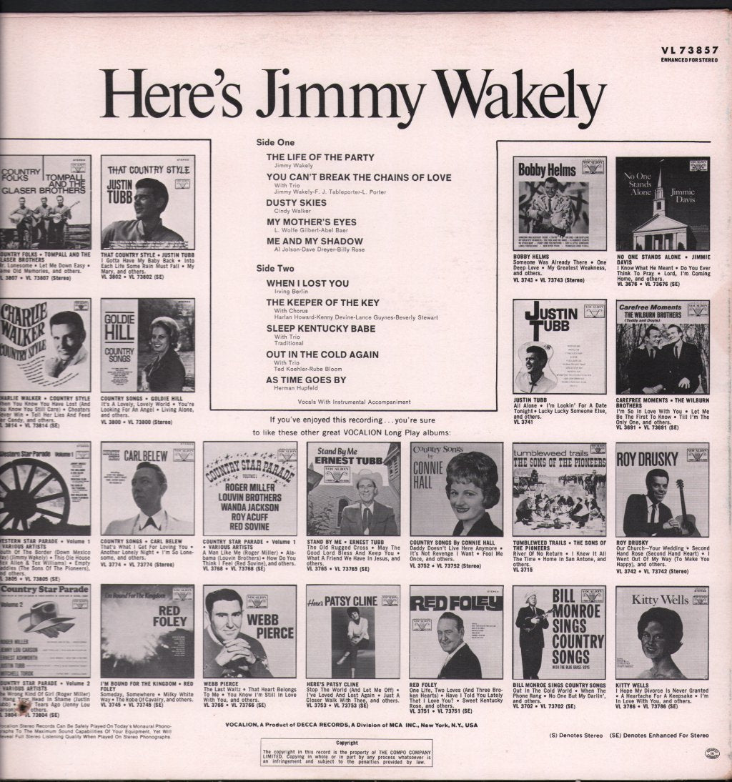 Jimmy Wakely - Here's Jimmy Wakely - Lp