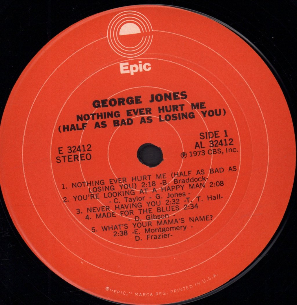George Jones - Nothing Ever Hurt Me Half As Bad As Losing You - Lp