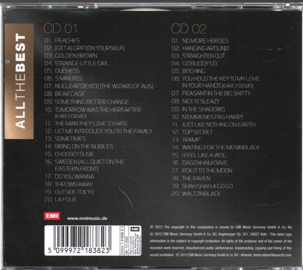 Stranglers - All The Best The Stranglers - Double Cd