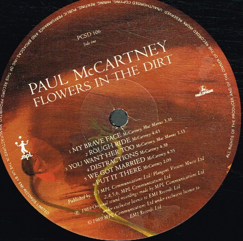 Paul McCartney - Flowers In The Dirt - Lp