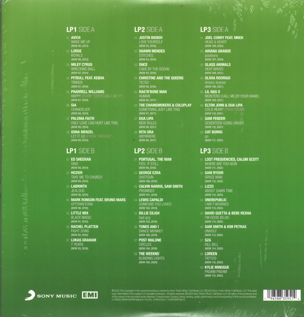 Various Artists - Now That's What I Call 40 Years: Volume 4 - 2013-2023 - Triple Lp