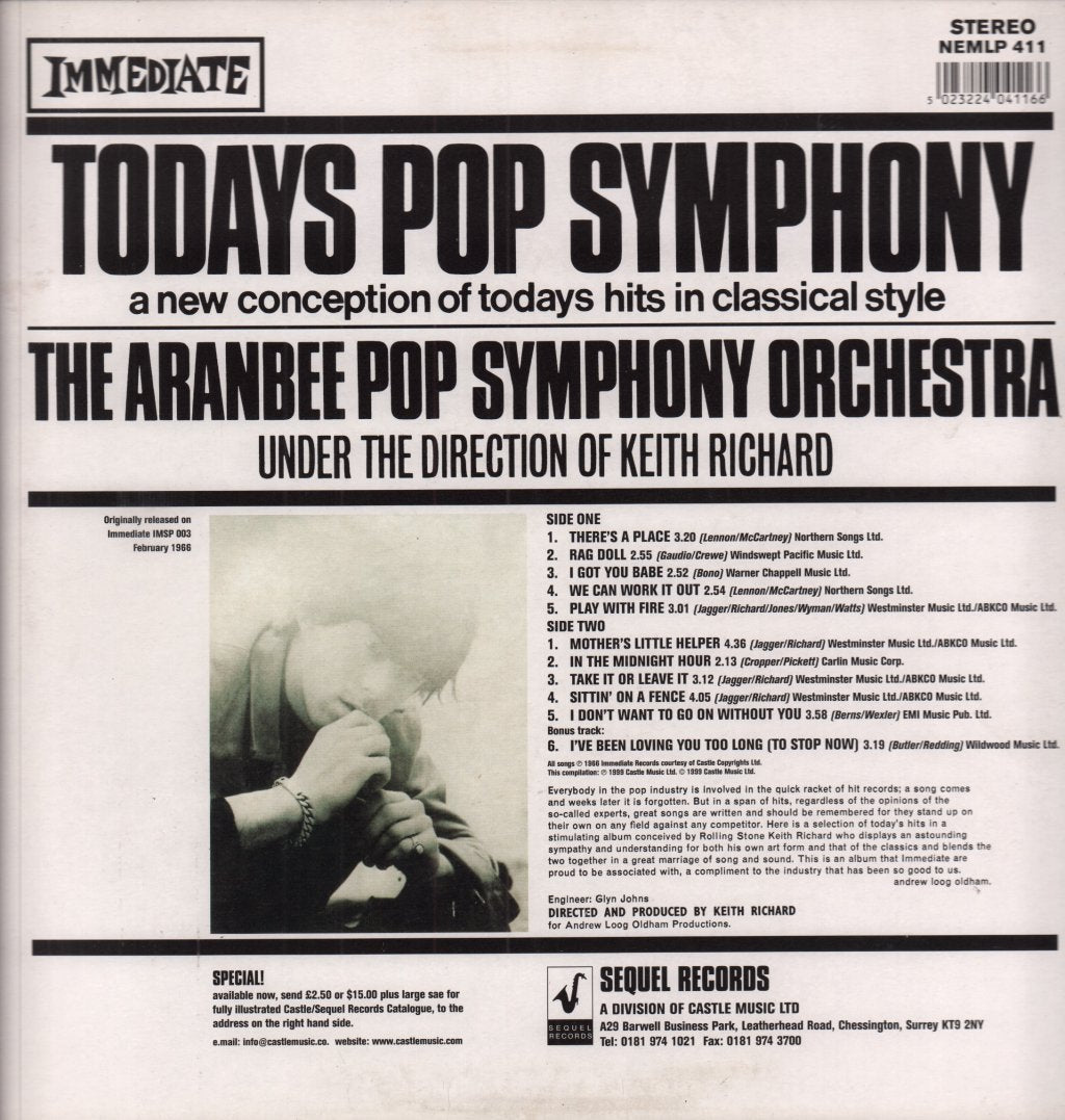 Aranbee Pop Symphony Orchestra - Todays Pop Symphony - Lp