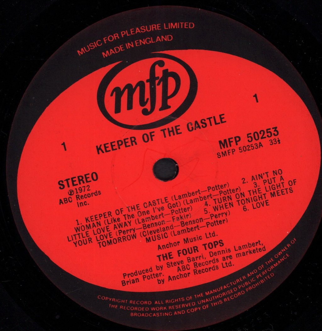 Four Tops - Keeper Of The Castle - Lp