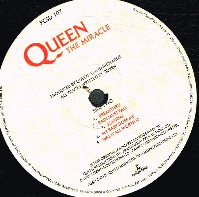 Queen - Miracle - Lp