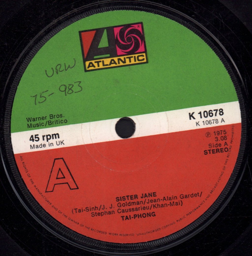 Tai-Phong - Sister Jane - 7 Inch