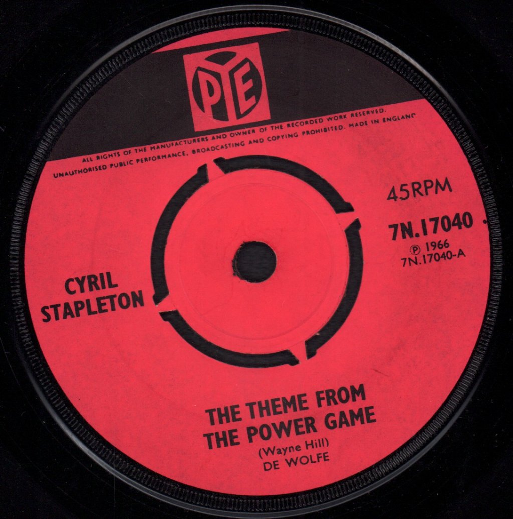 Cyril Stapleton And His Orchestra - Theme From The Power Game - 7 Inch