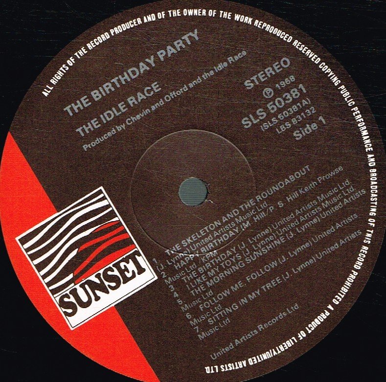Idle Race - Birthday Party - Lp