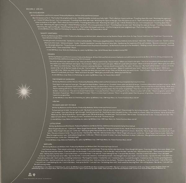 Madonna - Ray Of Light - Double Lp