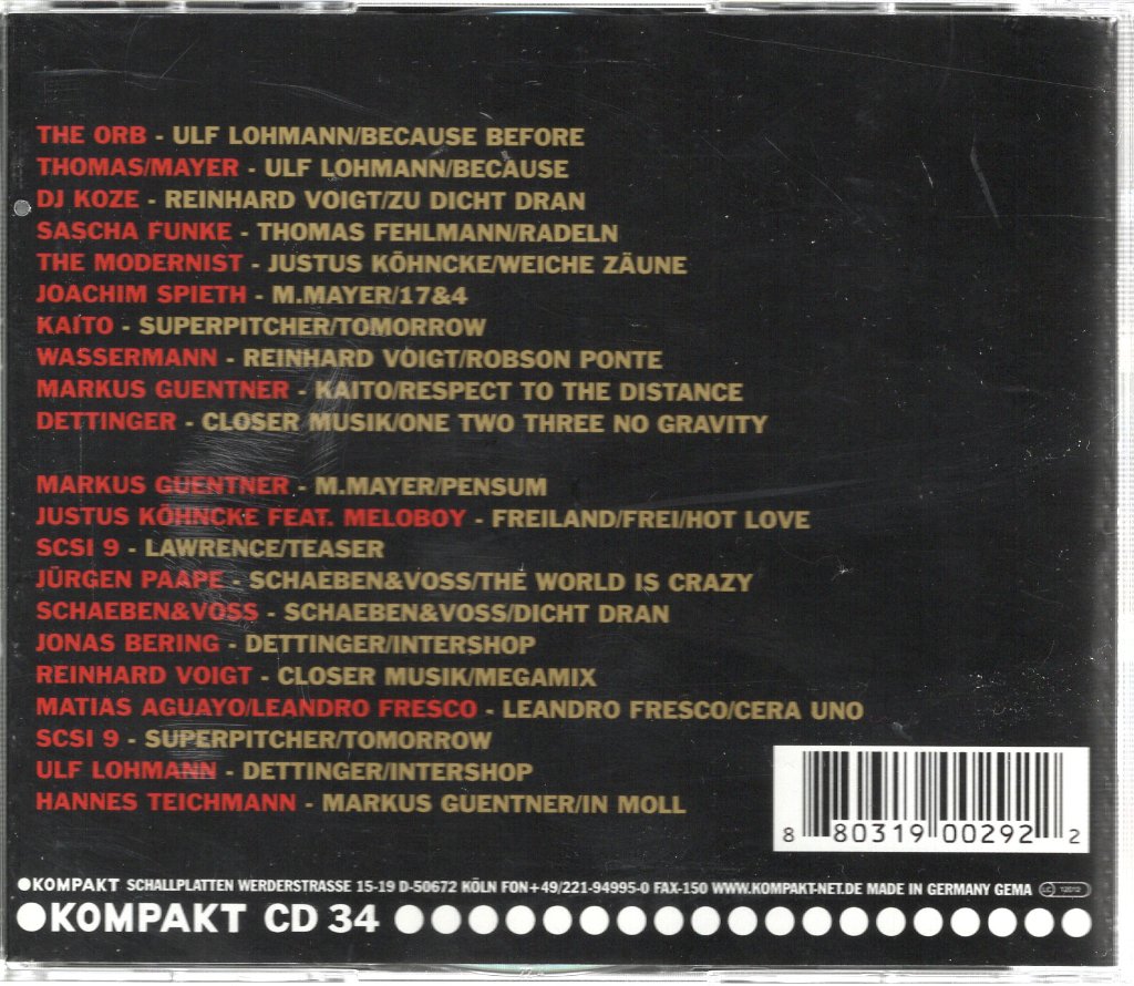 Various Artists - Kompakt 100 - Double Cd
