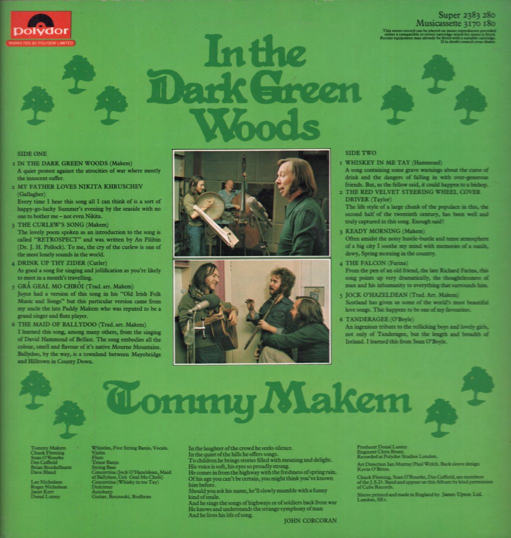 Tommy Makem - In The Dark Green Woods - Lp