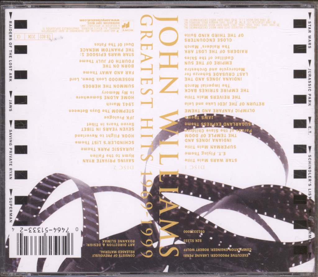 John Williams (Soundtracks) - Greatest Hits 1969-1999 - Double Cd