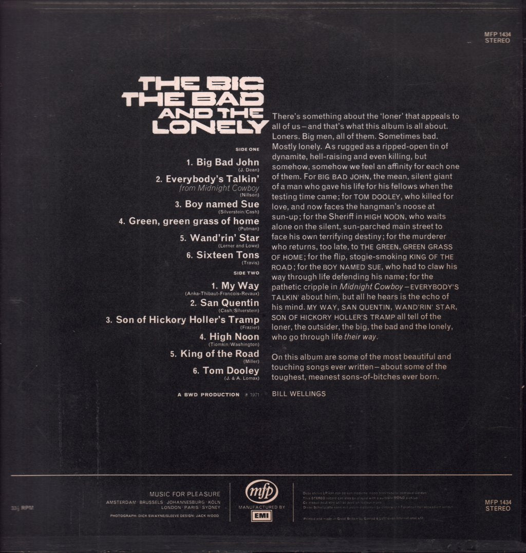 Big The Bad And The Lonely - Big The Bad And The Lonely - Lp