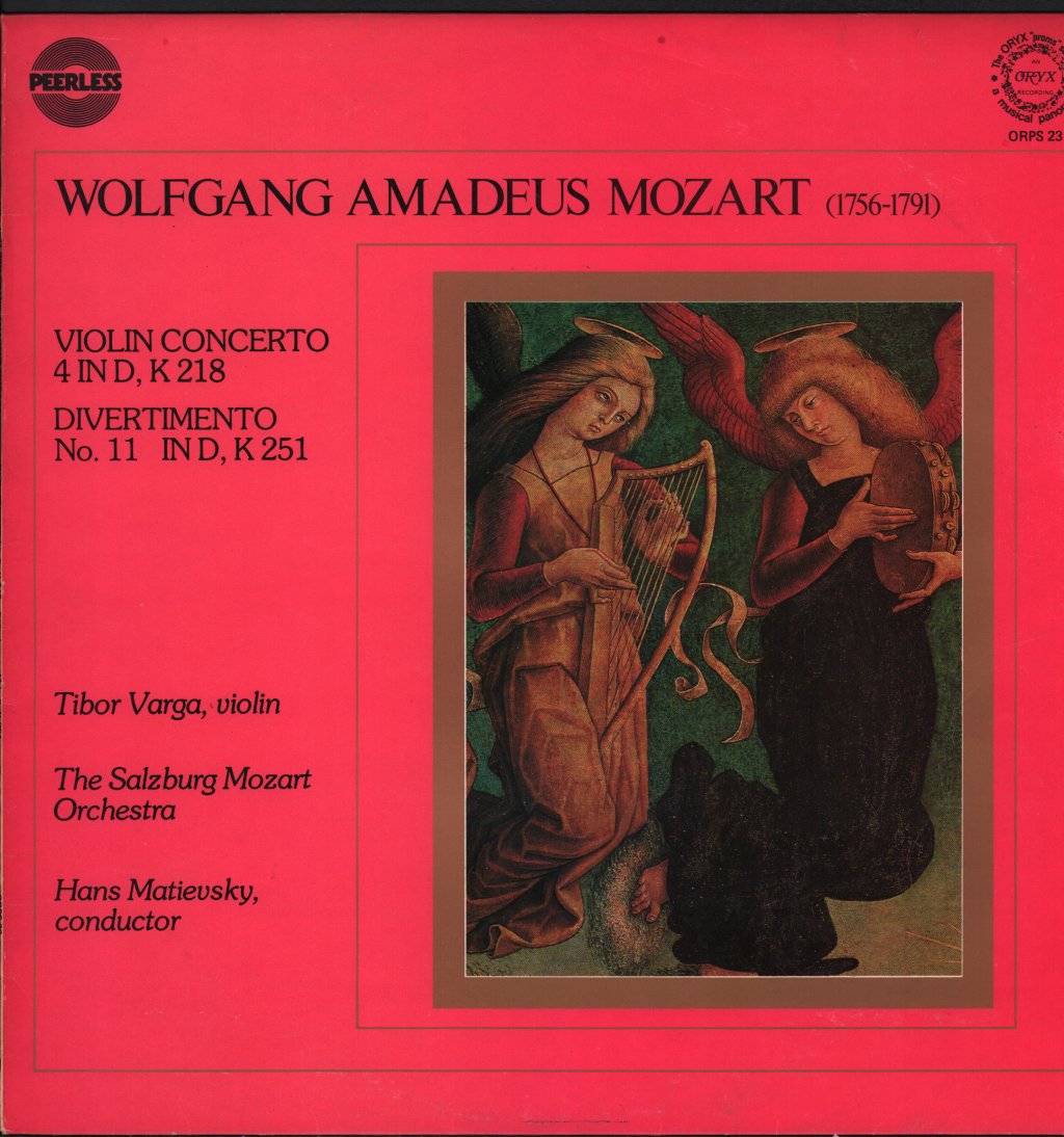Tibor Varga - Wolfgang Amadeus Mozart Violin Concerto 4 - Lp