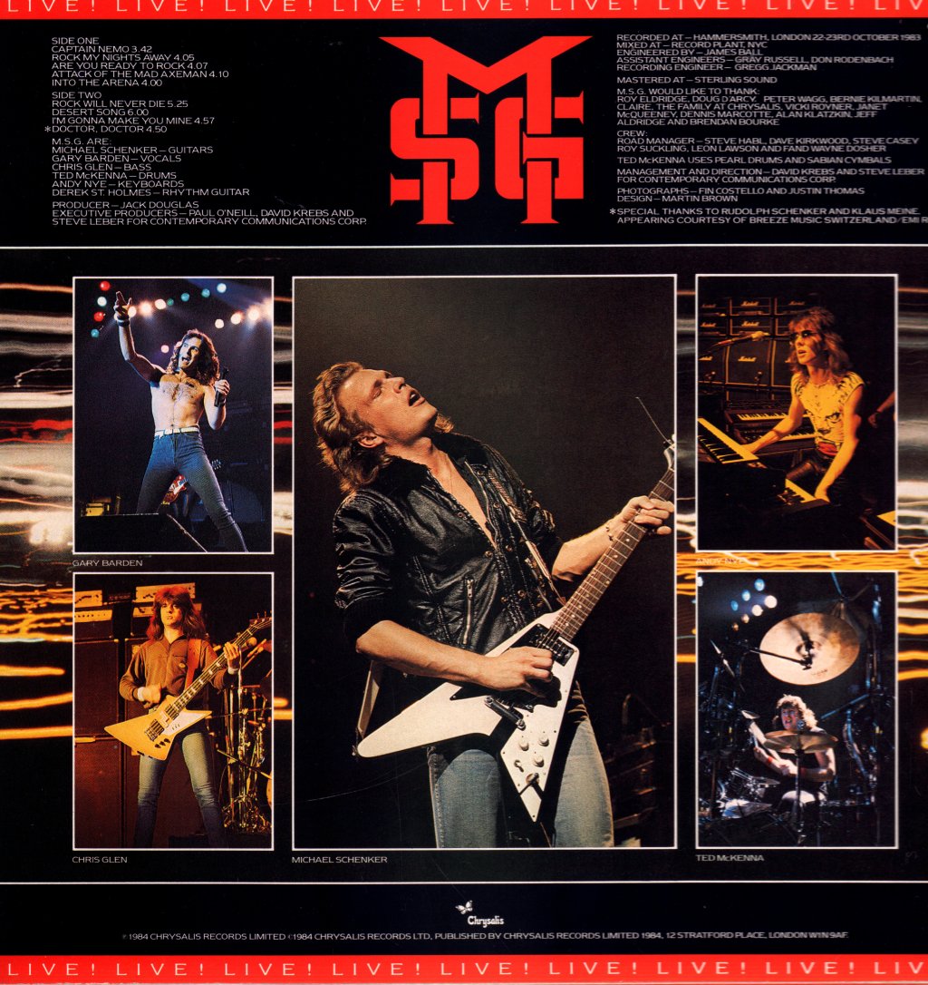 Michael Schenker Group - Rock Will Never Die - Lp