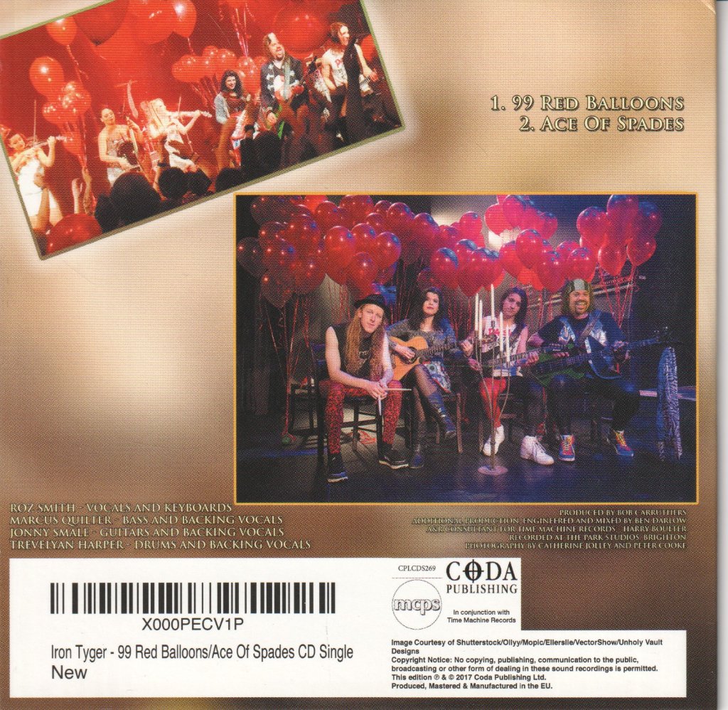 Iron Tyger - 99 Red Balloons - Cd