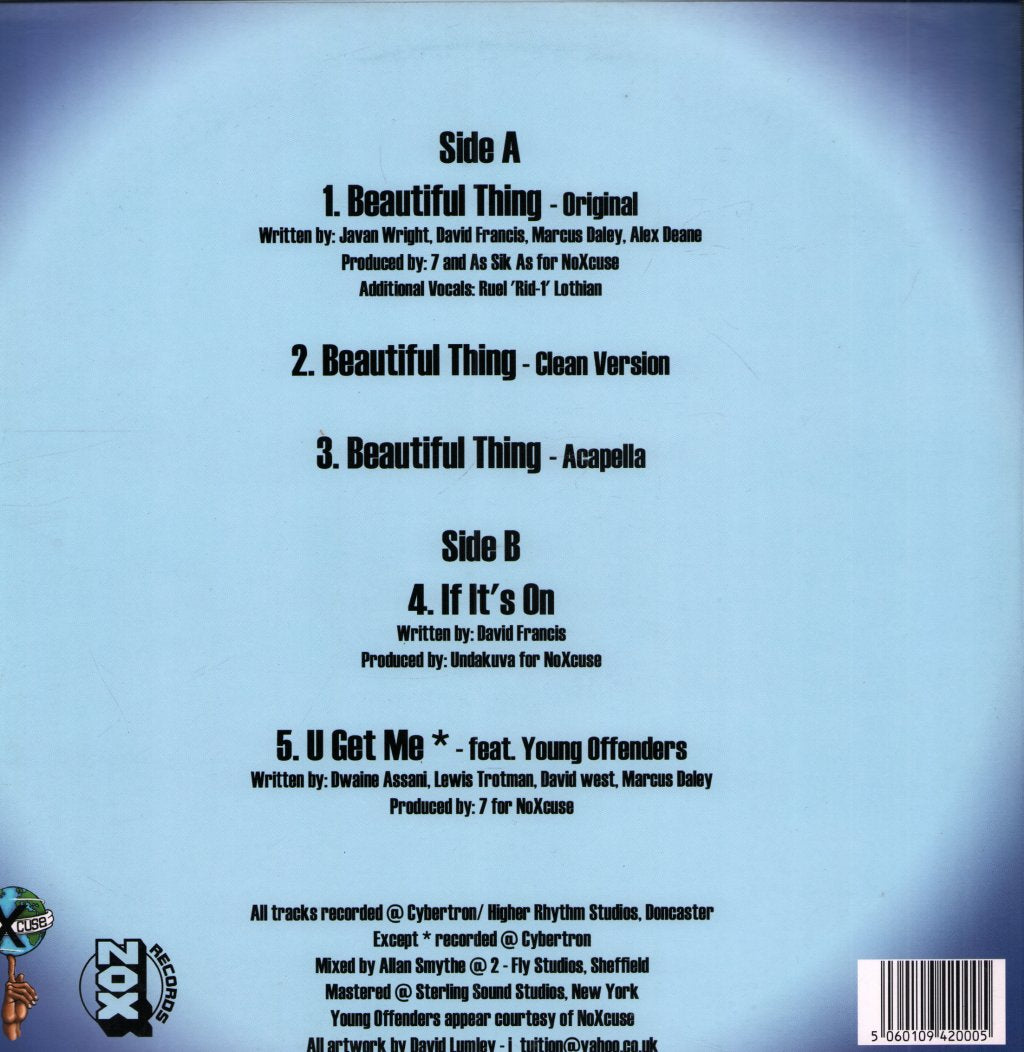 NoXcuse - Beautiful Thing - 12 Inch