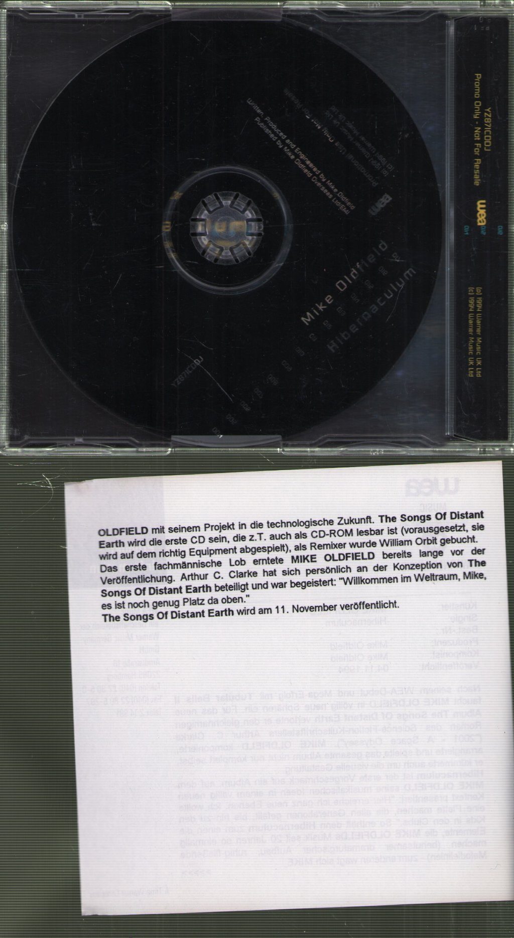 Mike Oldfield - Hibernaculum - Cd
