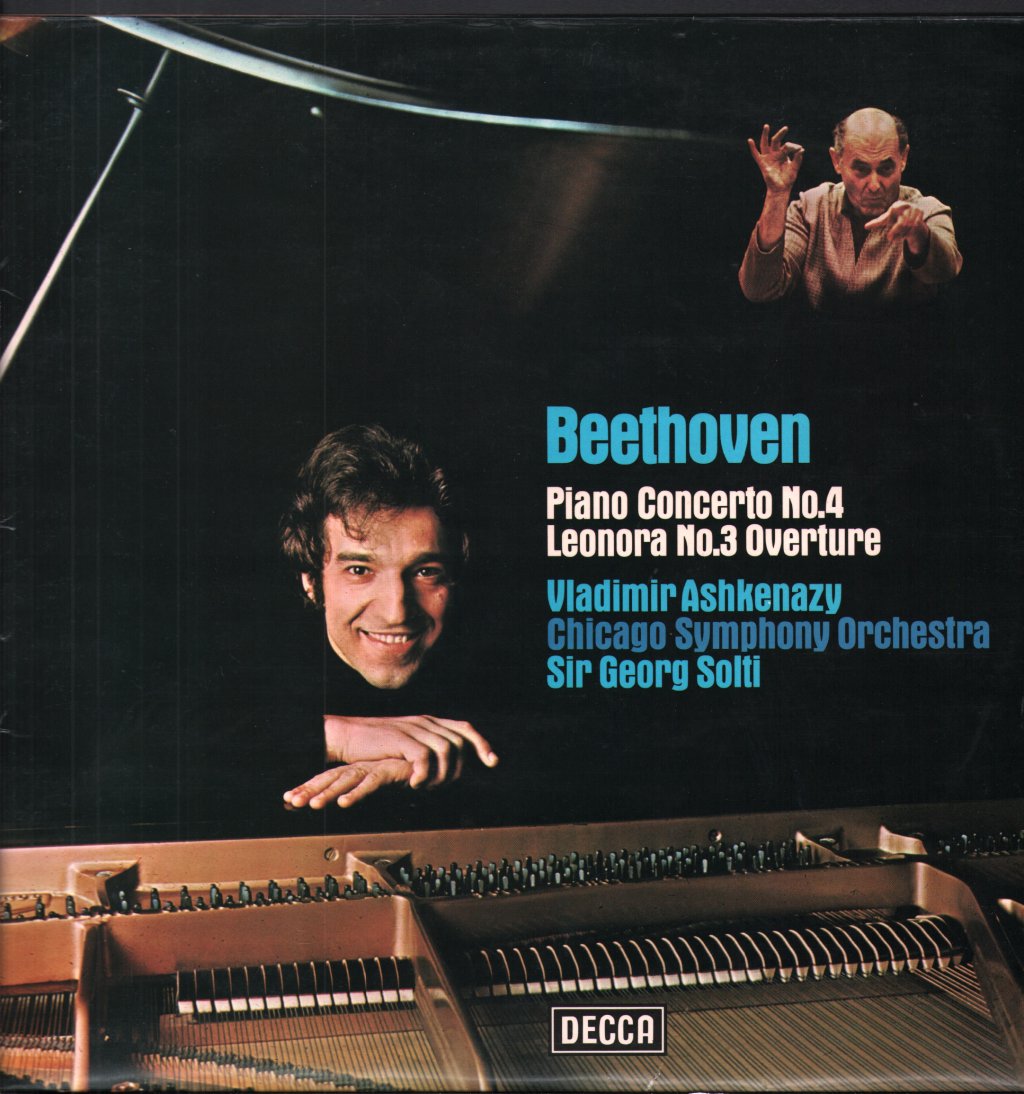 Vladimir Ashkenazy / Georg Solti / Chicago Symphony Orchestra - Beethoven - Piano Concerto No.4 / Leonora No.3 Overture - Lp