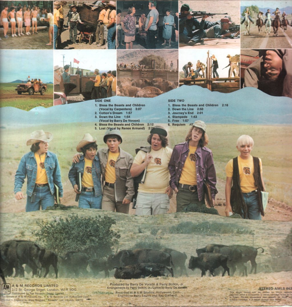 Barry De Vorzon And Perry Botkin Jr. - Bless The Beasts and Children - Lp