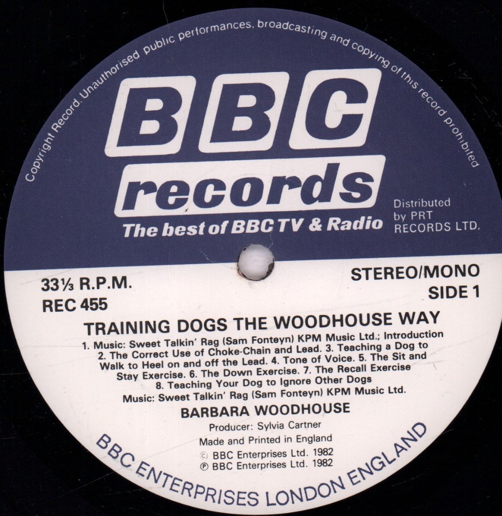 Barbara Woodhouse - Training Dogs The Woodhouse Way - Lp