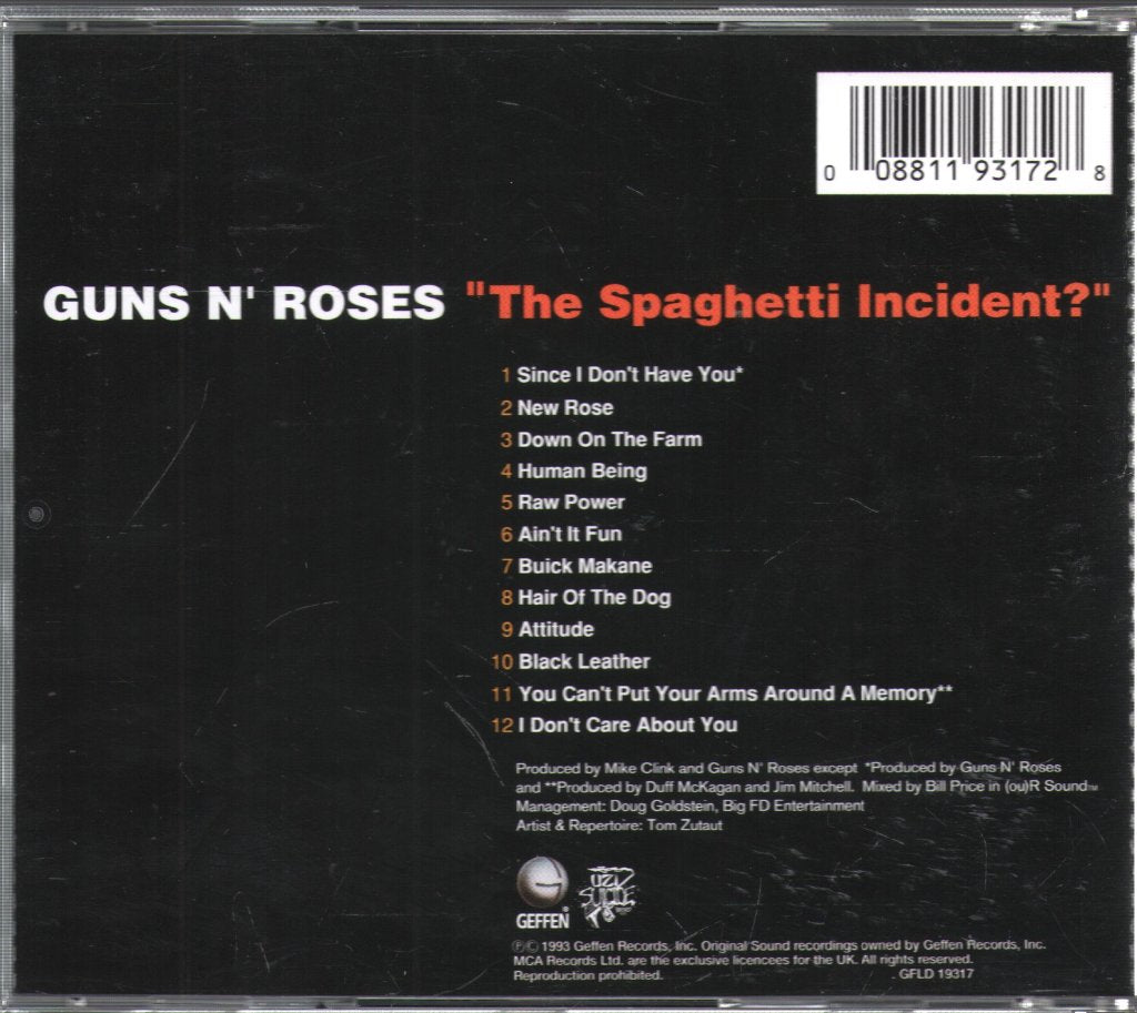 Guns N' Roses - "The Spaghetti Incident?" - Cd