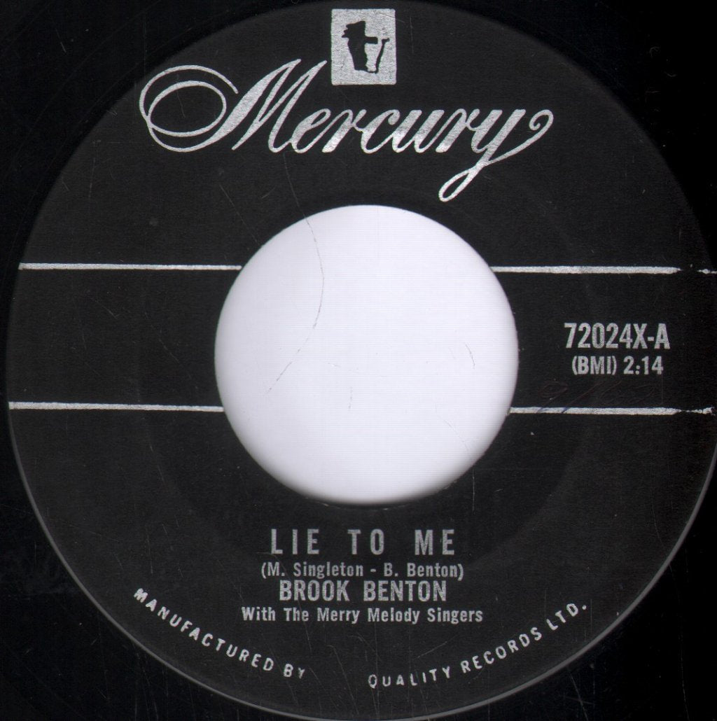 Brook Benton - Lie To Me - 7 Inch