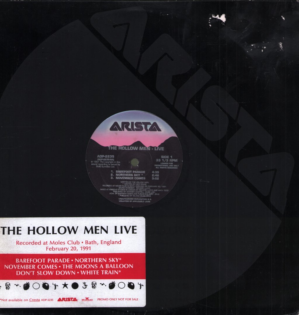 Hollow Men - Live (Recorded At Moles Club • Bath, England - February 20, 1991) - 12 Inch