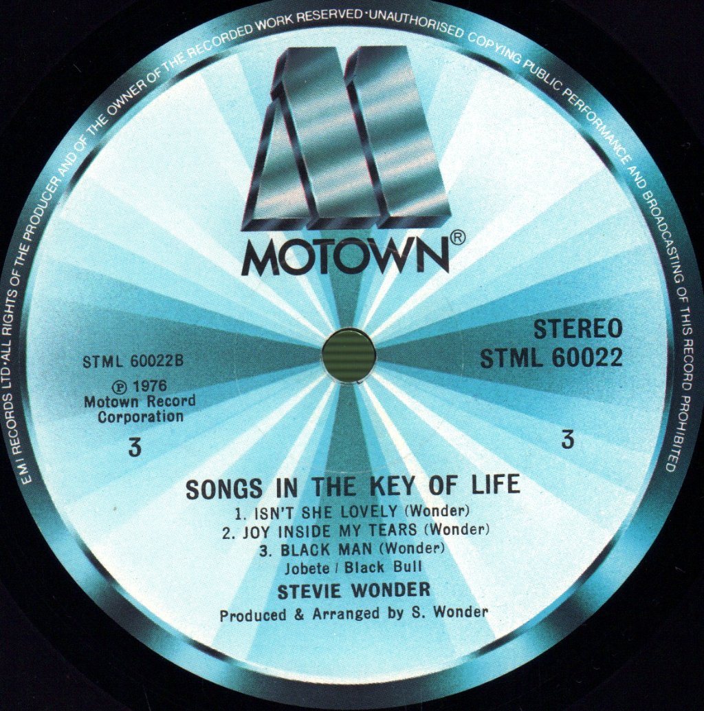Stevie Wonder - Songs In The Key Of Life - Double Lp