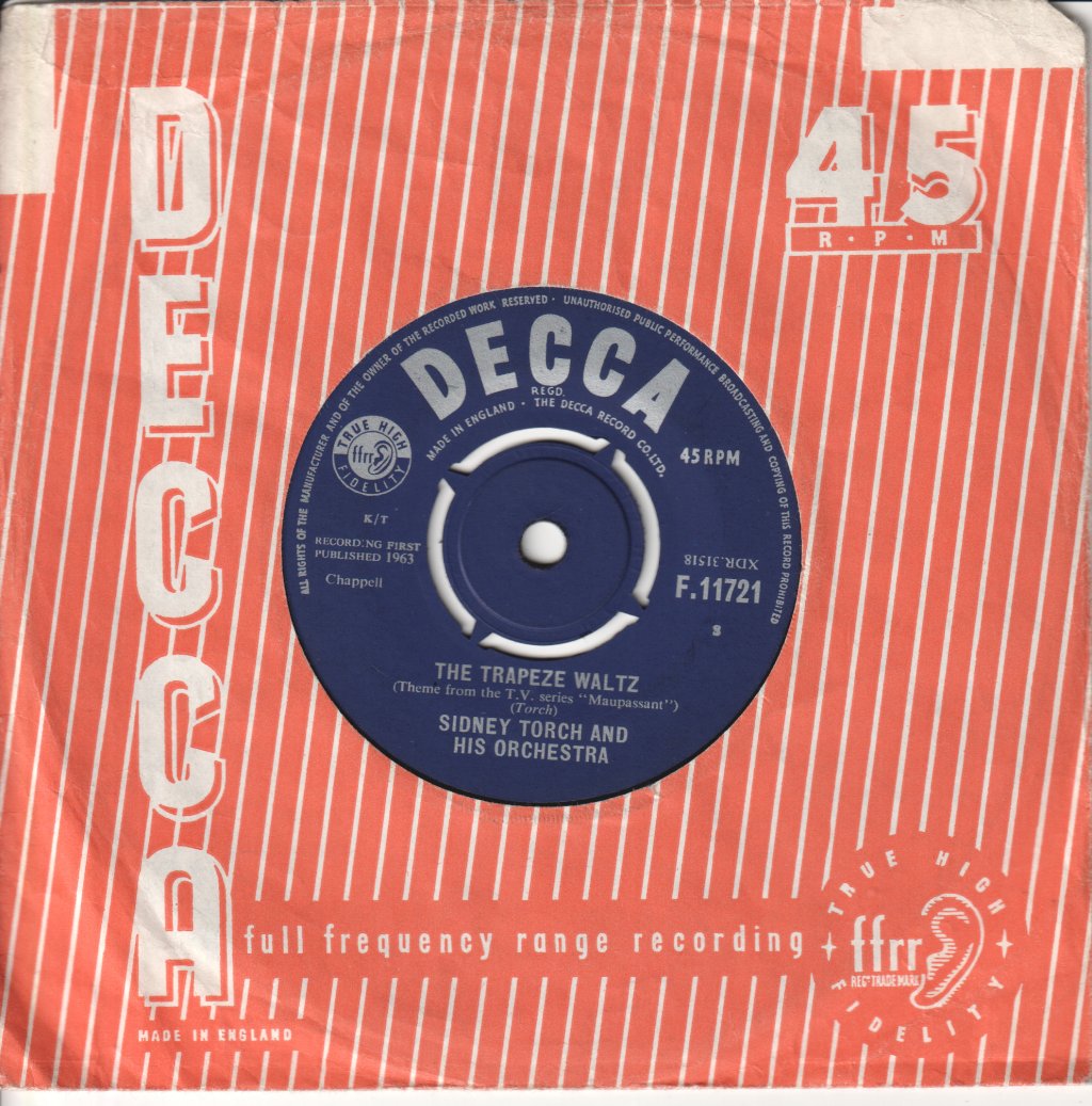Sidney Torch And His Orchestra - Trapeze Waltz - 7 Inch