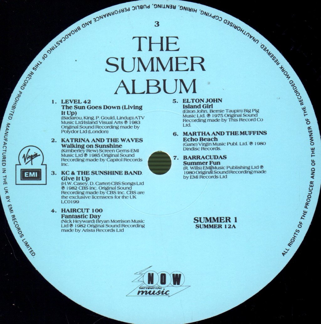 Various Artists - Summer Album - Double Lp