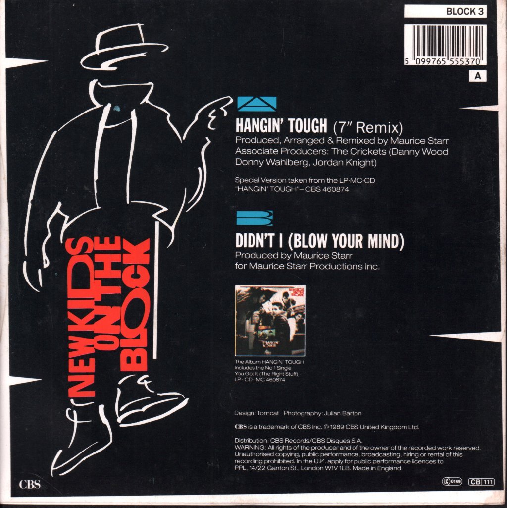 New Kids On The Block - Hangin' Tough - 7 Inch
