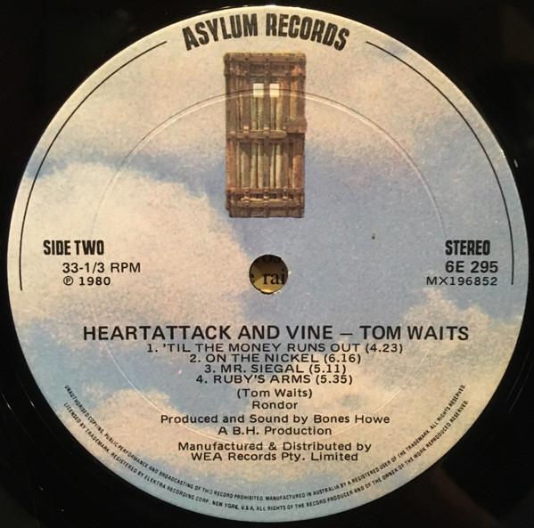 Tom Waits - Heartattack And Vine - Lp