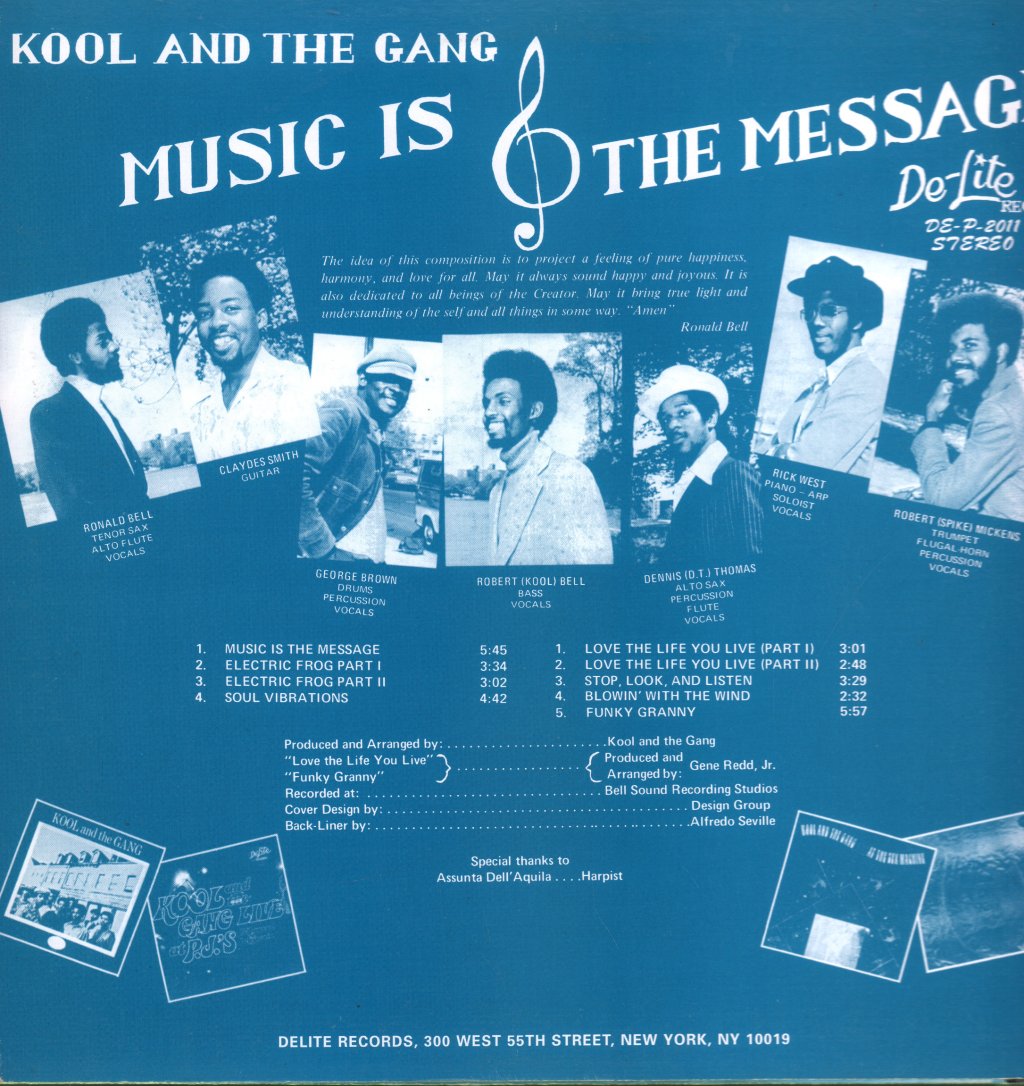 Kool And The Gang - Music Is The Message - Lp