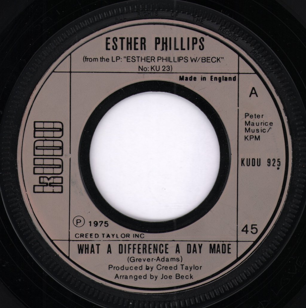 Esther Phillips - What A Difference A Day Made - 7 Inch