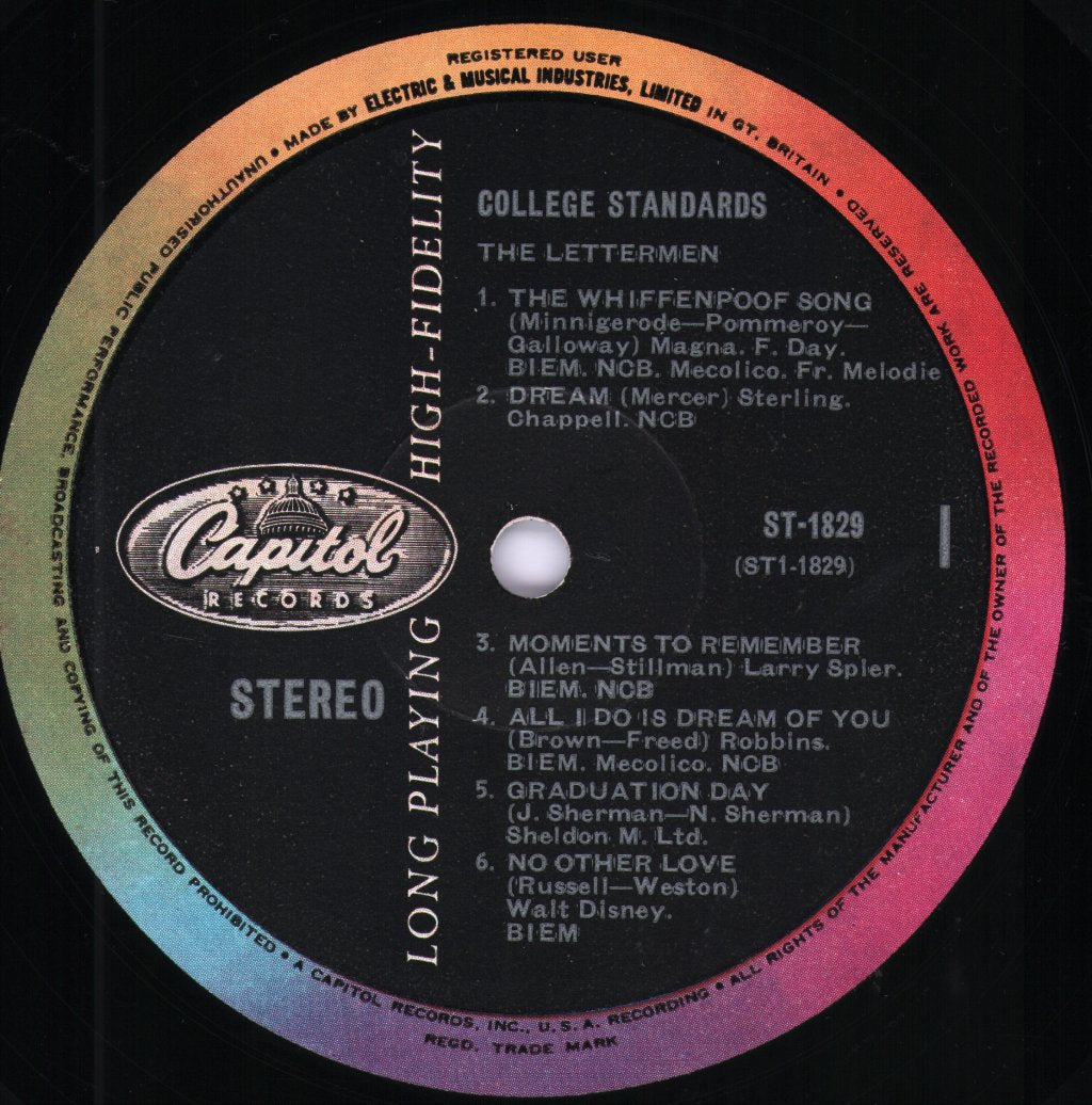Lettermen - College Standards - Lp