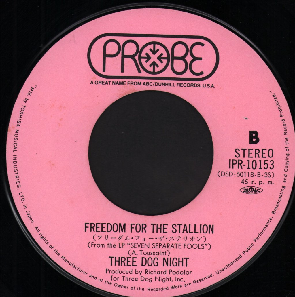 Three Dog Night - Black And White - 7 Inch