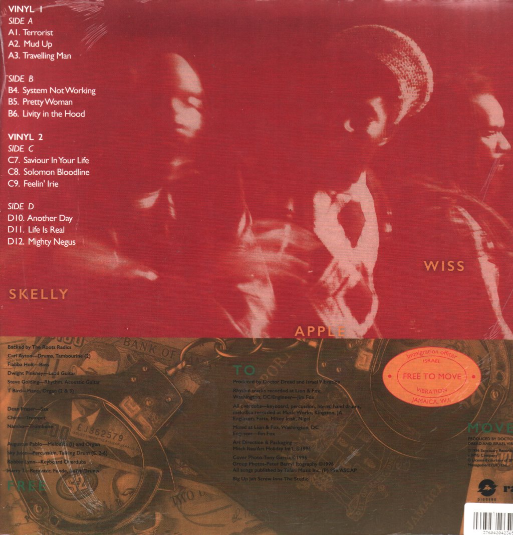 Israel Vibration - Free To Move - Double Lp