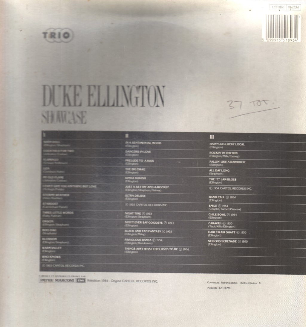 Duke Ellington - Showcase - Triple Lp