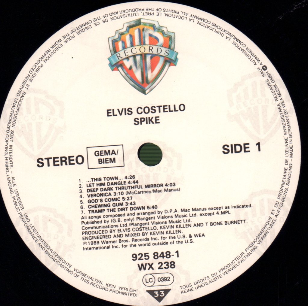 Elvis Costello - Spike - Lp