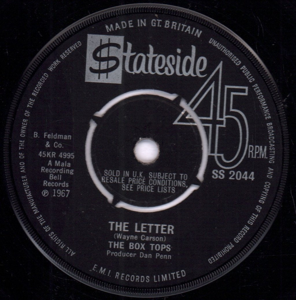 Box Tops - Letter - 7 Inch