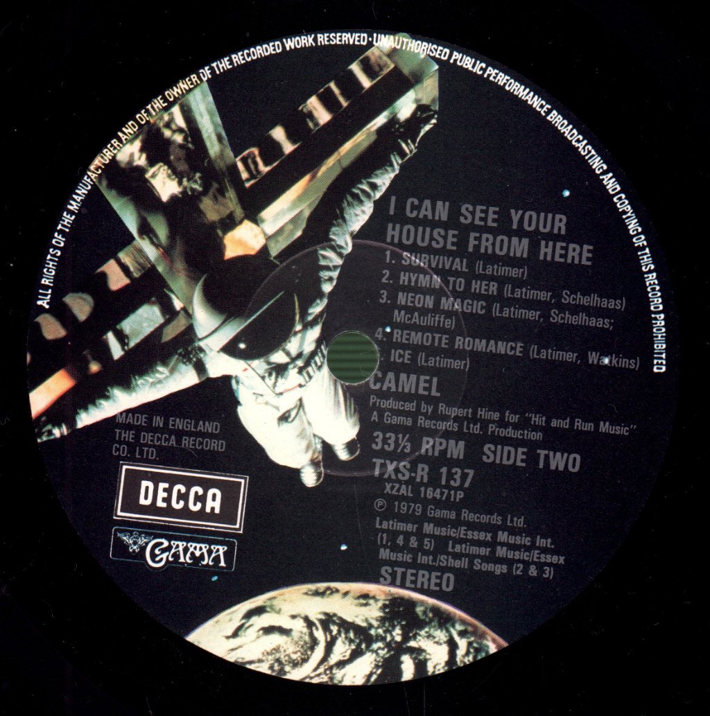 Camel - I Can See Your House From Here - Lp